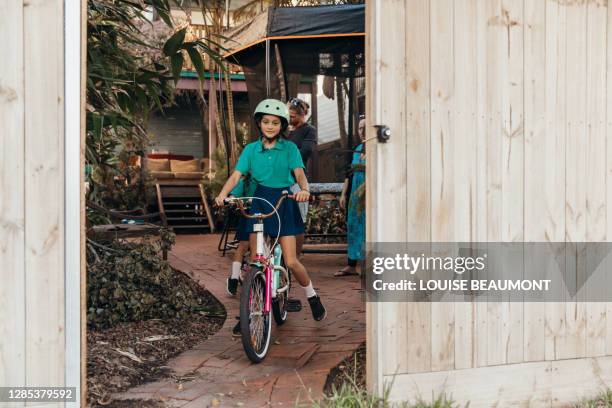 family outing after school - real family stock pictures, royalty-free photos & images