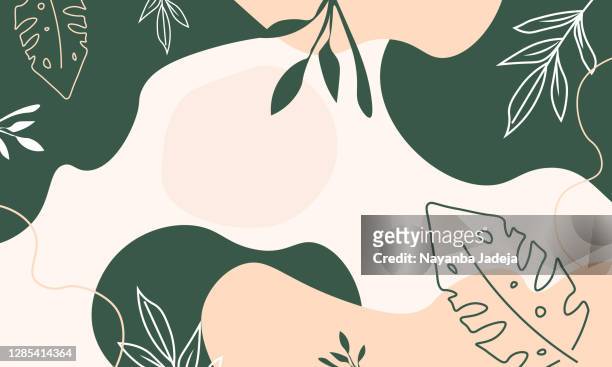 artistic painted backgrounds illustration - botany stock illustrations