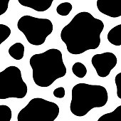 Seamless cow pattern background illustration