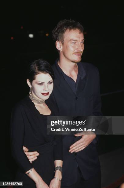 American actress Fairuza Balk and British actor David Thewlis attend the premiere of 'The Saint' held at the Academy Theater in Beverly Hills,...