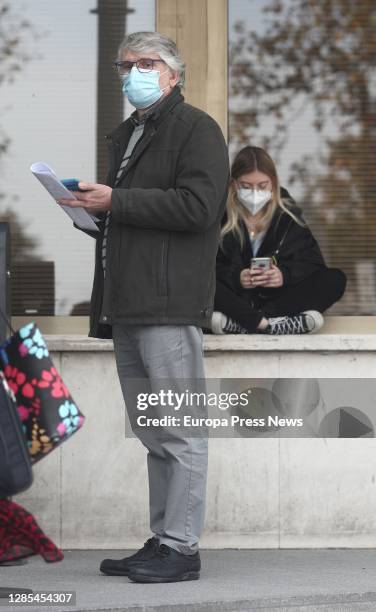 The architect of the project of execution of the works of the national headquarters of Podemos Manuel Campos García, waits to be declared in the...