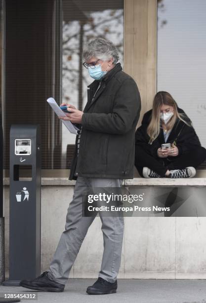 The architect of the project of execution of the works of the national headquarters of Podemos Manuel Campos García, waits to be declared in the...