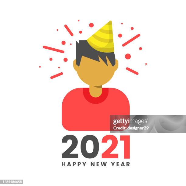 happy new year 2021 and celebration vector design. - congratulations 2021 stock illustrations