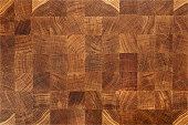 Oak wood butcher end grain chopping block board