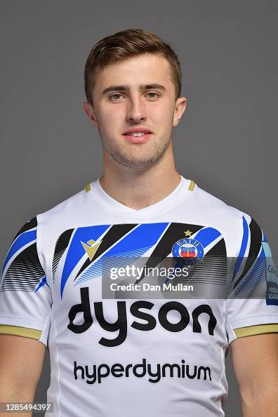 Tom de Glanville poses during the Bath Rugby Squad Photo Call at