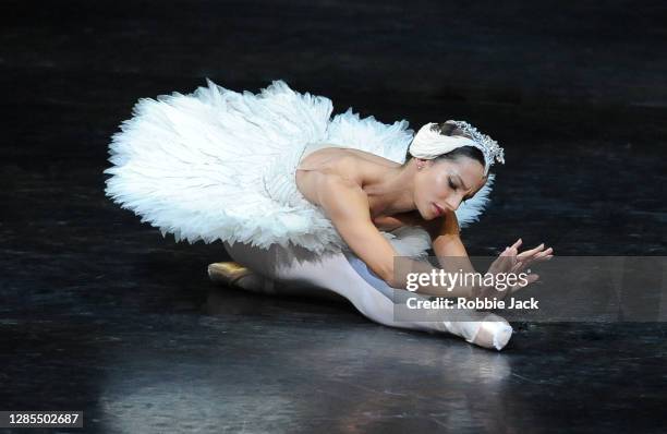 Francesca Hayward in The Royal Ballet's production of Swan Lake at The Royal Opera House on November 12, 2020 in London, England.