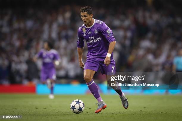 Cristiano Ronaldo of Real Madrid during the UEFA Champions League Final between Juventus and Real Madrid at National Stadium of Wales on June 03,...