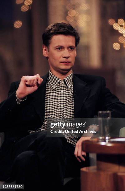 Harald-Schmidt-Show, Unterhaltungstalkshow, Deutschland 1995 - 2003, Gaststar: Journalist und Moderator Günther Jauch.