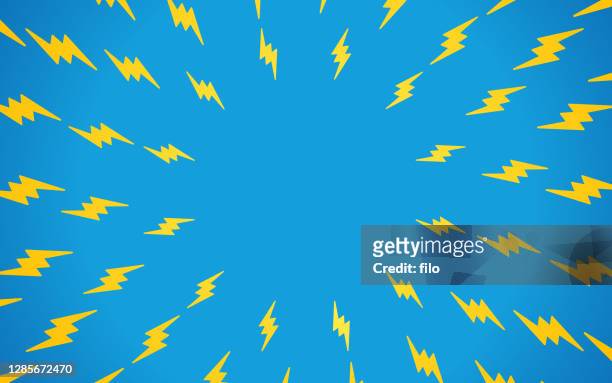 illustrations, cliparts, dessins animés et icônes de modèle d’arrière-plan lightning bolt - 1980