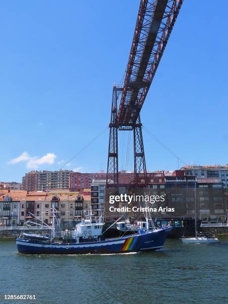 Puente Bizkaia, also known as Puente de Vizcaya, Puente Colgante, Puente de Portugalete, or Puente Colgante de Portugalete, is a toll ferry bridge in...