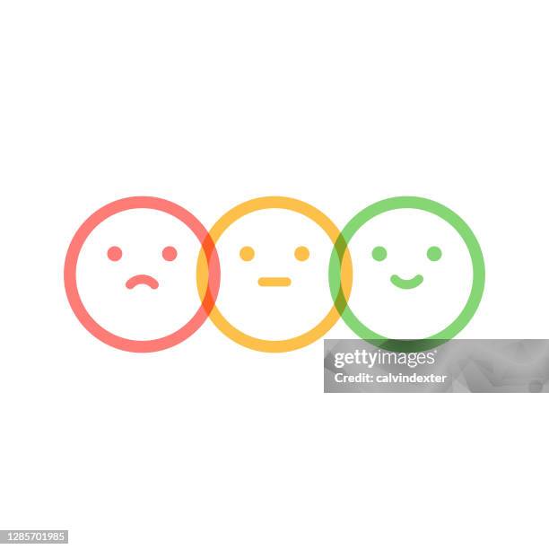 emoticons customer satisfaction - ignoring customer stock illustrations