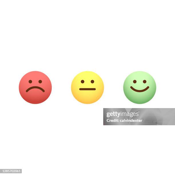 emoticons customer satisfaction - ignoring customer stock illustrations