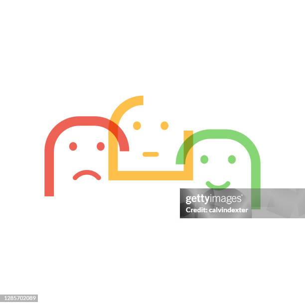 emoticons customer satisfaction - ignoring customer stock illustrations