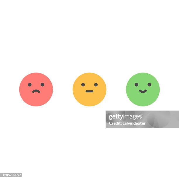 emoticons customer satisfaction - ignoring customer stock illustrations