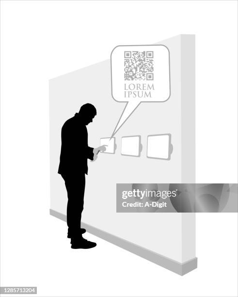 tablet tablet on the wall - ipad vertical white background stock illustrations