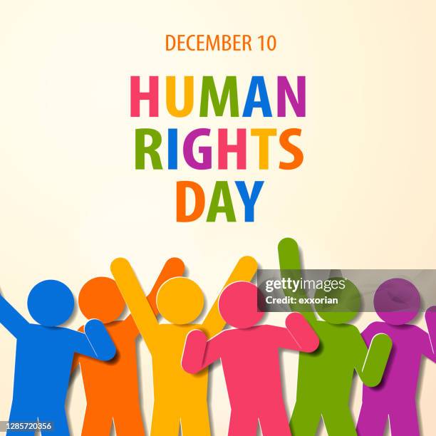 human rights day people struggling - power in nature stock illustrations