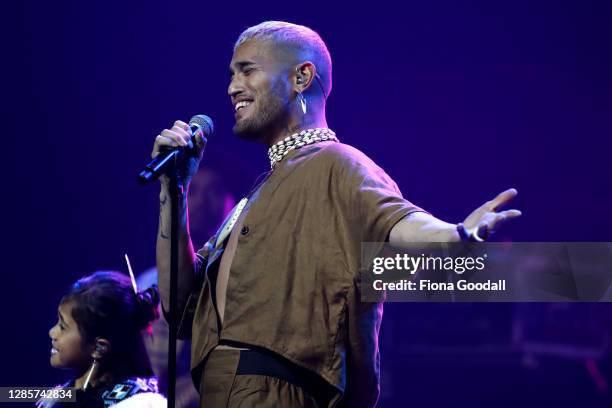 Stan Walker performs at the Aotearoa Music Awards at Spark Arena on November 15, 2020 in Auckland, New Zealand.