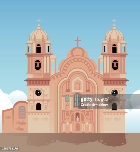 ilustrações, clipart, desenhos animados e ícones de praça de armas de cuzco - plaza de armas praça
