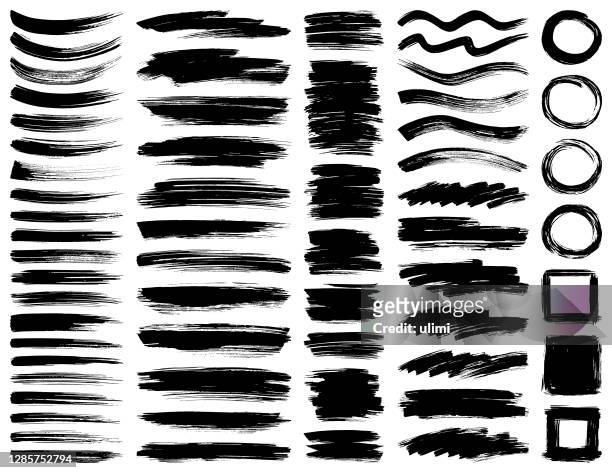 paint brush strokes - stained stock illustrations