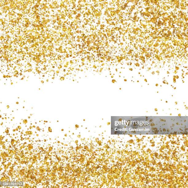 gold foil confetti pattern vector background. geometric abstract vector pattern tile. banner design, metallic golden texture for cards, party invitation, packaging, surface design. - white colour swatches stock illustrations