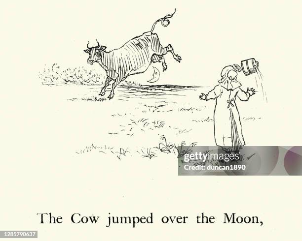 Cow Lua Cow Jumps Over The Moon - Fotografias e Filmes do Acervo - Getty Images