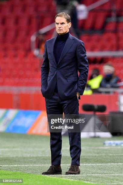 Frank de Boer, Head Coach of Netherlands looks on during the UEFA Nations League group stage match between Netherlands and Bosnia-Herzegovina at...