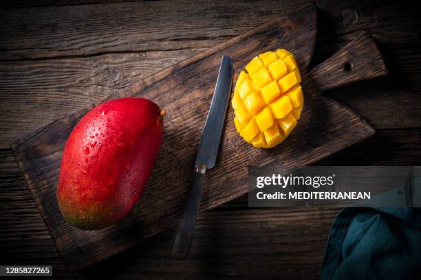 Rotten Mango Fruit Cross Section Stock Photo 1636087234