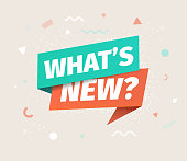 What's new vector isolated icon. Advertising speech bubble.