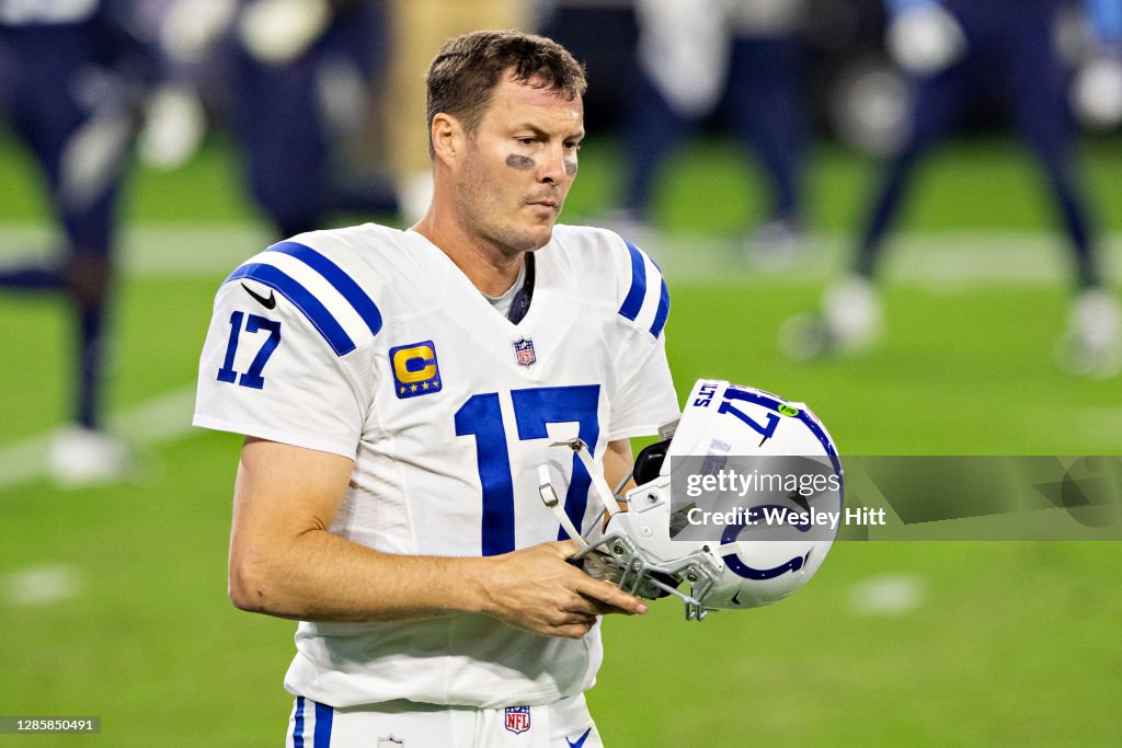 Derek Rivers Philip Rivers of the Indianapolis Colts walks off the field in the ...