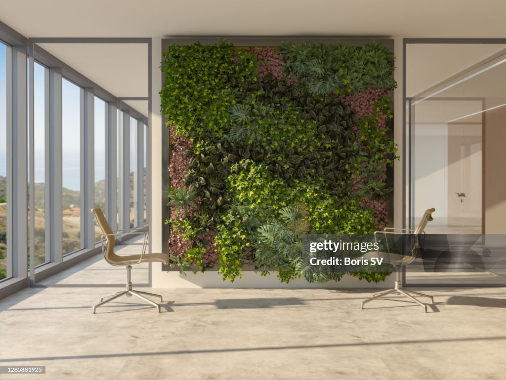 New office with vertical garden