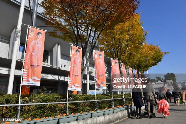 General view prior to the J.League Meiji Yasuda J2 match between Omiya Ardija and Zweigen Kanazawa at NACK5 Stadium Omiya on November 15, 2020 in...