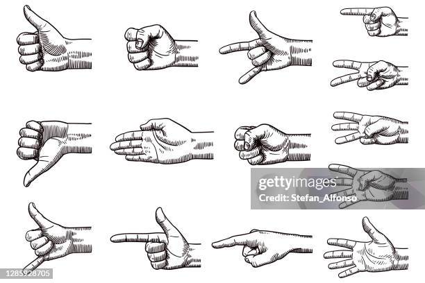 vector drawings of hands - call me hand sign stock illustrations