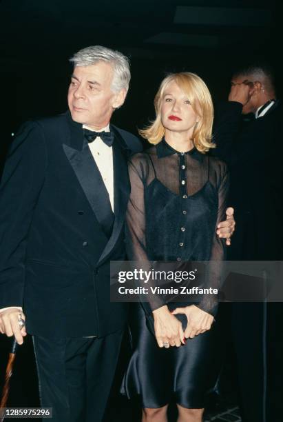 American talent agent Ed Limato and American actress Ellen Barkin attend the American Film Institute gala honouring Steven Spielberg, held at the...