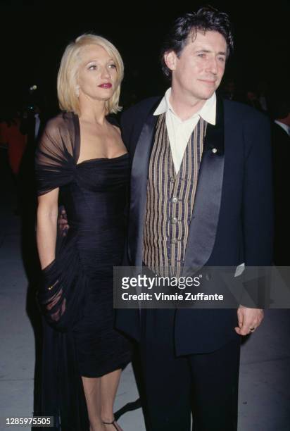 American actress Ellen Barkin and her husband, Irish actor Gabriel Byrne attend the 2nd Annual Vanity Fair Oscar Party, held at Morton's Restaurant...