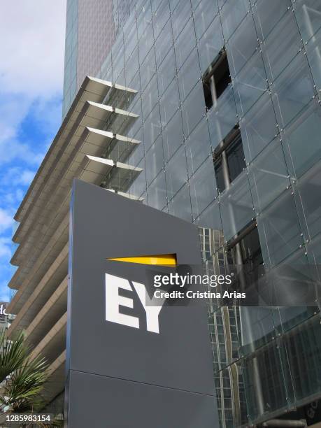 Ernst and Young firm of professional services adn company management , headquaters in Madrid, Spain.
