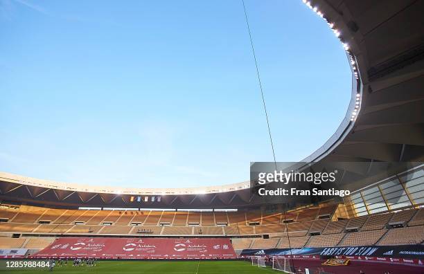 General view inside the stadium during a Germany training session ahead of the UEFA Nations League match against Spain at Estadio de La Cartuja on...