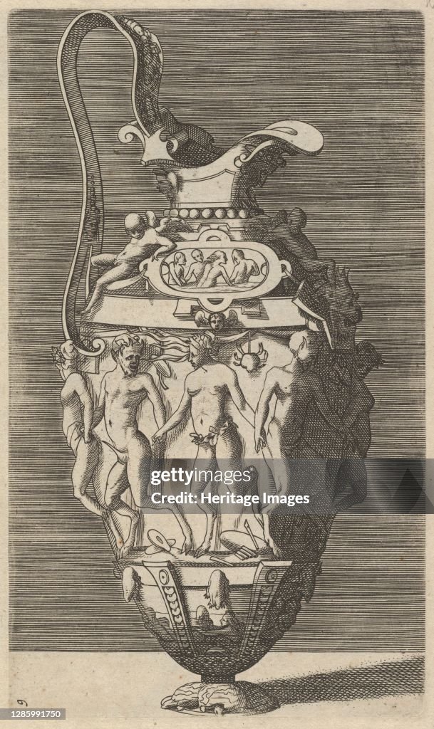 Vase With Dancing Women And Satyrs