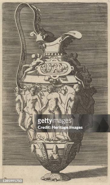 Vase with Dancing Women and Satyrs, 17th century . Artist Rene Boyvin.
