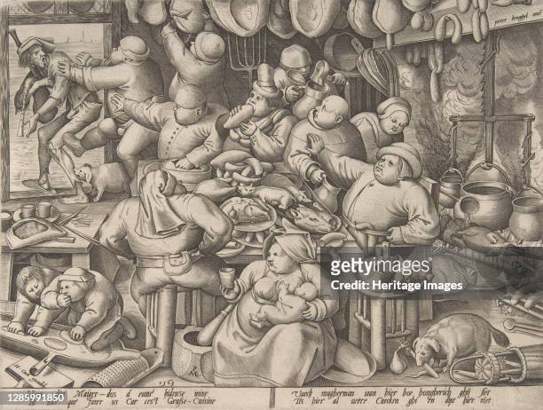 The Fat Kitchen, 1563. Artist Pieter van der Heyden.