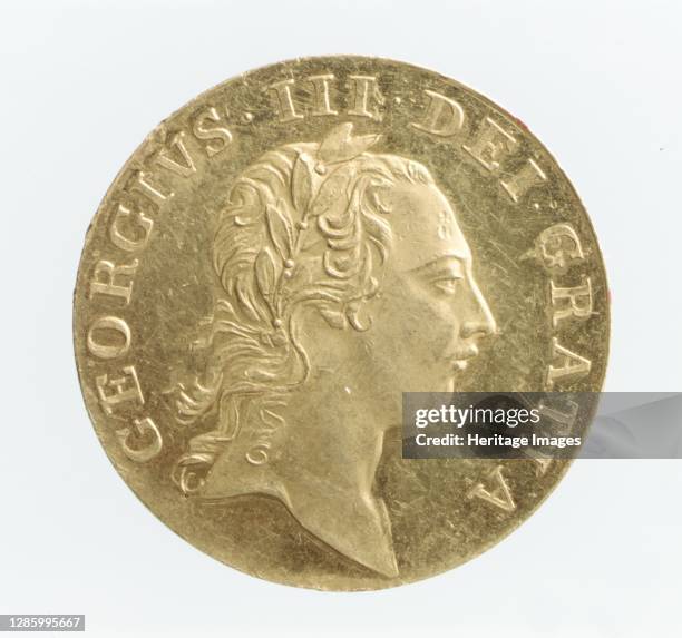 Proof guinea of George III, 1761. Artist Richard Yeo.