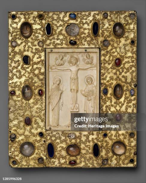 Book Cover with Byzantine Icon of the Crucifixion, Byzantine ; Spanish , 1000 ; late 11th century . Artist Unknown.