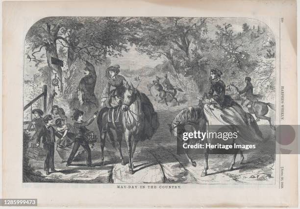 May-Day in the Country , April 30, 1859. Artist Unknown.