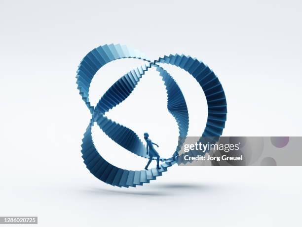 infinite stairs - escher stairs stock pictures, royalty-free photos & images