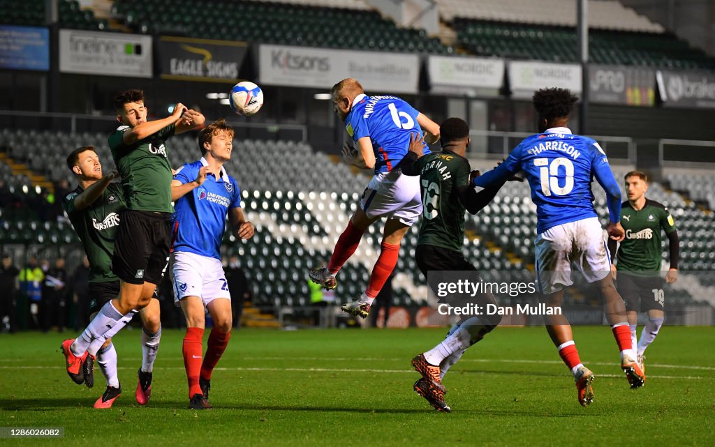 Plymouth Argyle v Portsmouth - Sky Bet League One