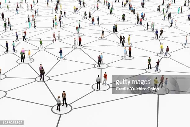 people network connection - legame affettivo foto e immagini stock