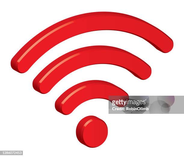紅色尺寸無線圖示 - wireless technology 幅插畫檔、美工圖案、卡通及圖標