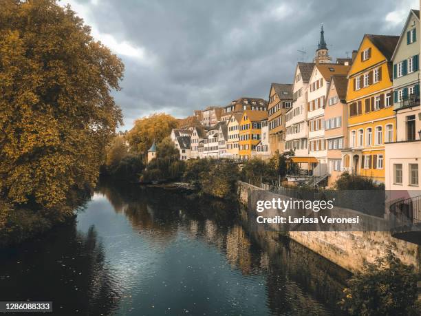 tübingen, neckarfront - tübingen stock pictures, royalty-free photos & images