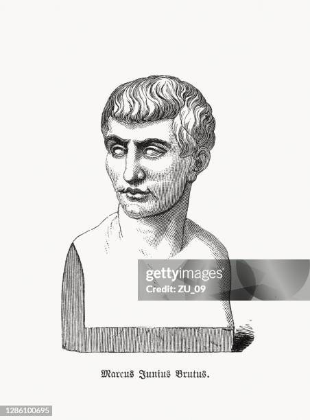 Bruto Drawing.pdf Julius Caesar Statue Drawing Fotografías e imágenes de stock - Getty Images