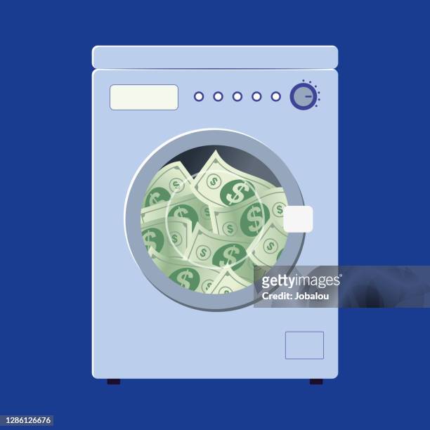 ilustraciones, imágenes clip art, dibujos animados e iconos de stock de lavado lavadora mucho dinero - money laundering