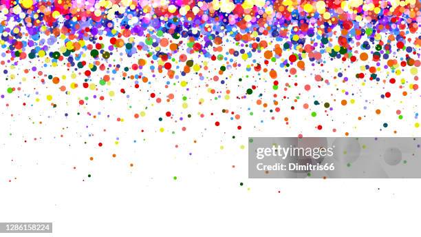 ilustrações de stock, clip art, desenhos animados e ícones de abstract colorful gradient background. multicolored dots on white background - postal-de-parabéns